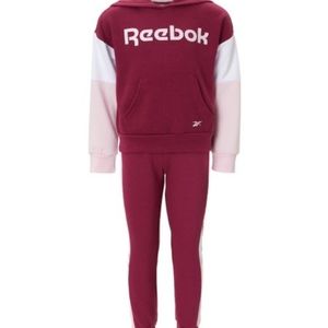 Berry color-block Hoodie and Joggers